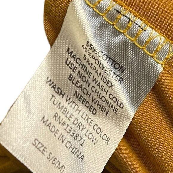 Queen Bee Cute For You Graphic Print Top Girls M Golden Yellow Tie Front Casual - Picture 8 of 8